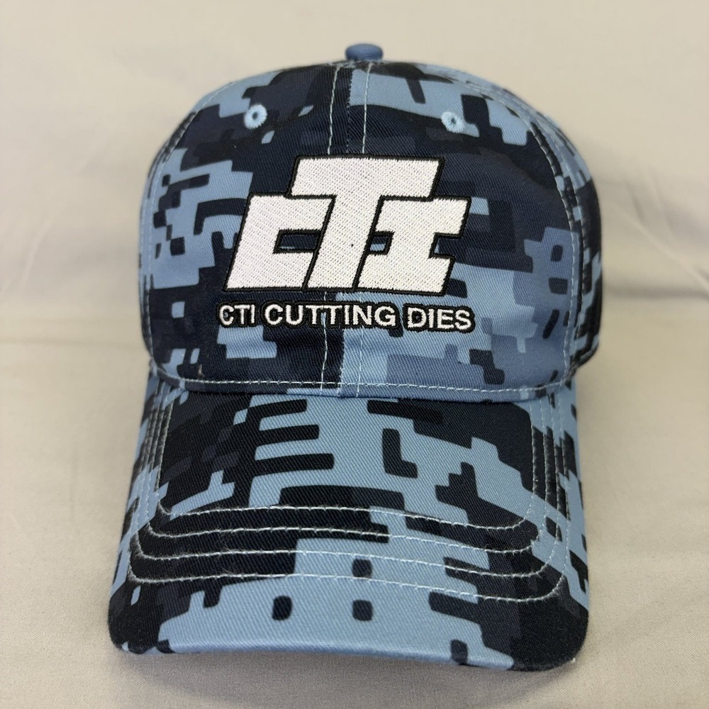 Cap America Baseball Hat CTI Cutting Dies Mens OSFM Blue Digi Camo Logo Cap